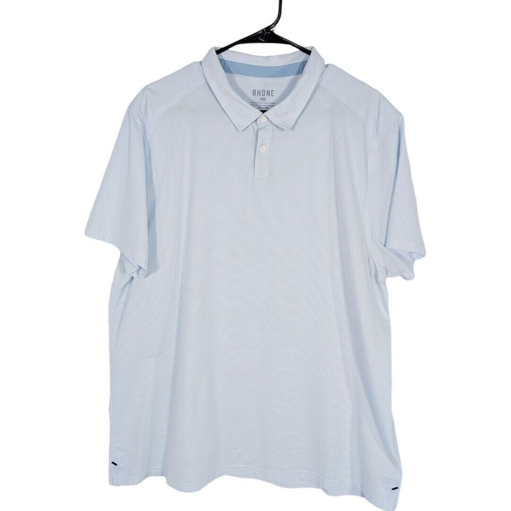 Rhone Commuter Polo Shirt Mens 2XL Blue Performance‎ Golf Stretch